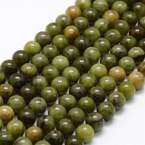 6MM Taiwan Jade Beads-ONE Gemstone Bead Strand-Jewelry Making Supply Crafts NWT - Picture 1 of 1